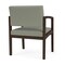 Lesro Lenox Wood Wide Guest Chair Wood Frame, Mocha, OH Eucalyptus Upholstery LW1201 - alternate 3